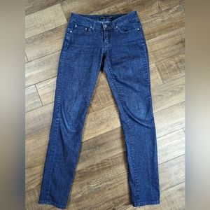 Prana Dark Wash Low Rise Stretch Skinny Jeans Size 2 Waist Size 26 Inseam 32